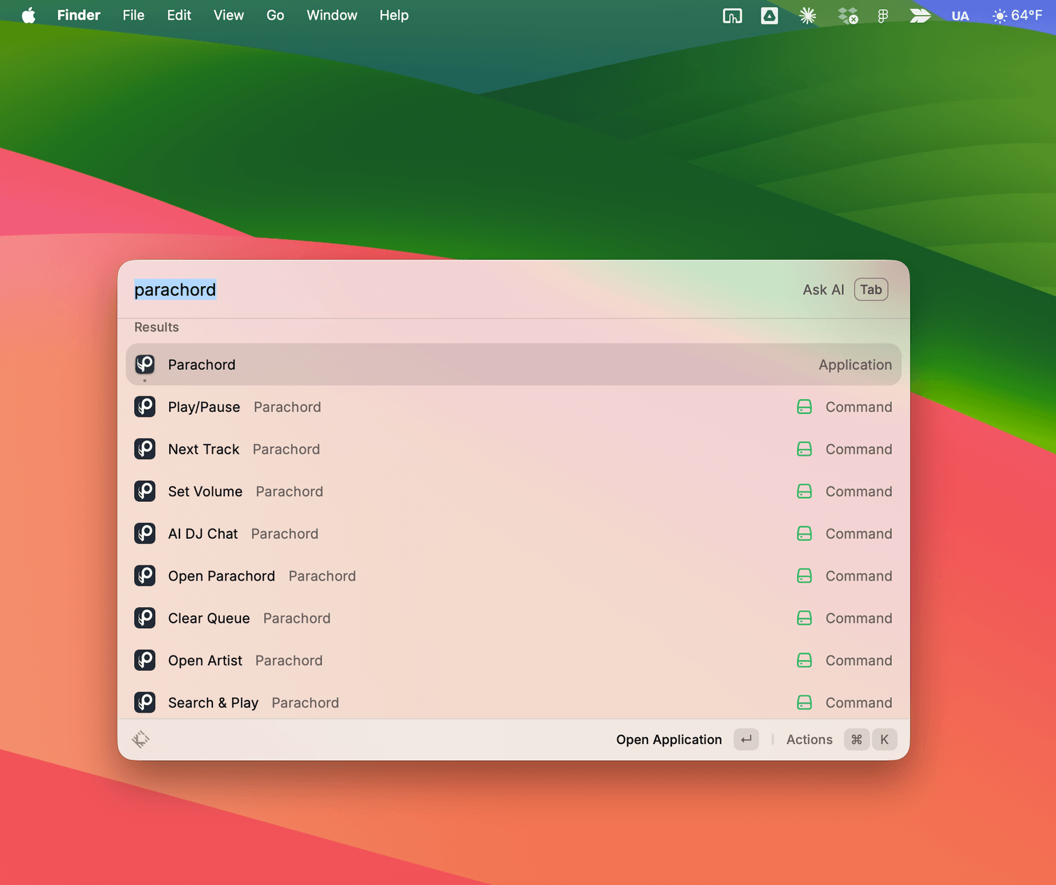 Parachord Raycast Extension